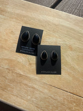 Load image into Gallery viewer, Black Onyx Teardrop Earrings
